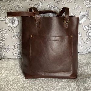 Portland Leather Goods | Crossbody Tote | Coldbrew